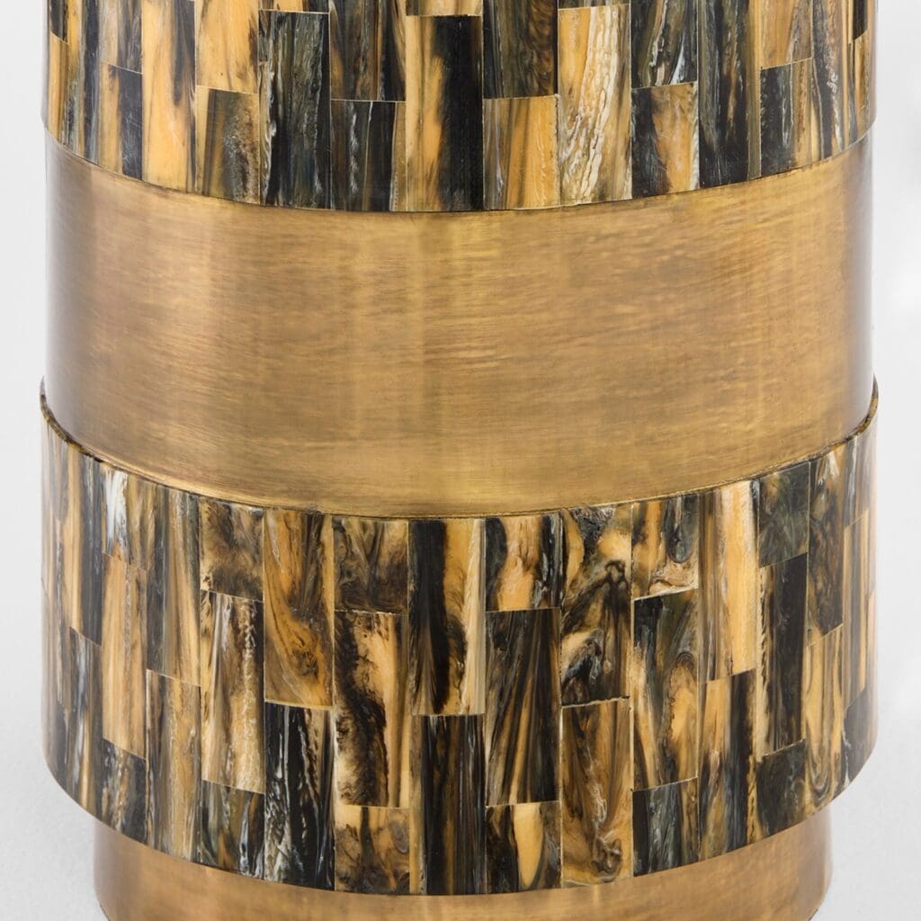 Cyan Design 11644 Cairo Faux Horn Side Table - Elegant Accent Table for Living Room, Bedroom, or Entryway Decor