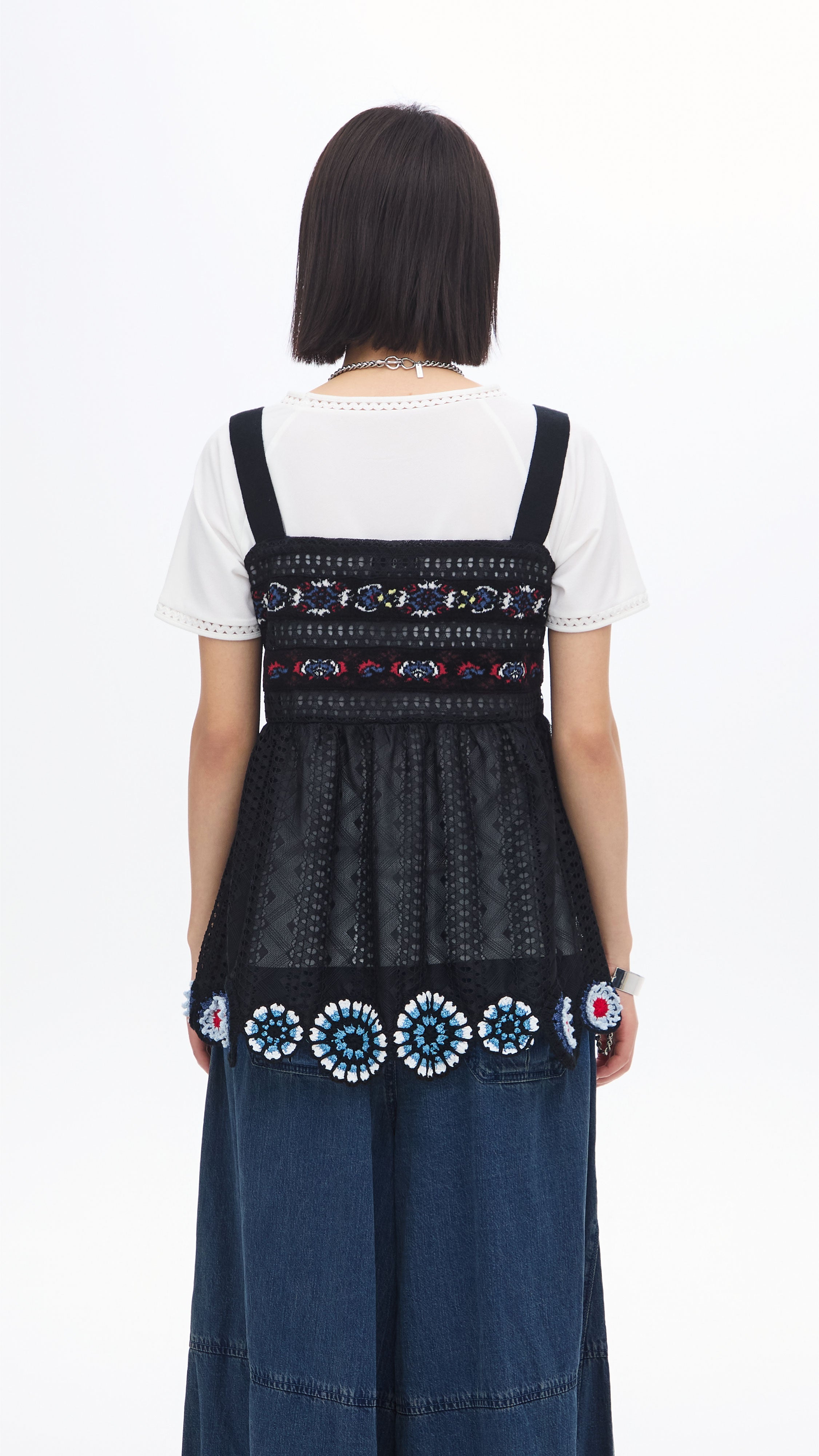 Bohemian Crochet Vest for Women - Handmade Cotton Crocheted Summer Cover Up - Perfect for Beach, Festival & Boho Outfits