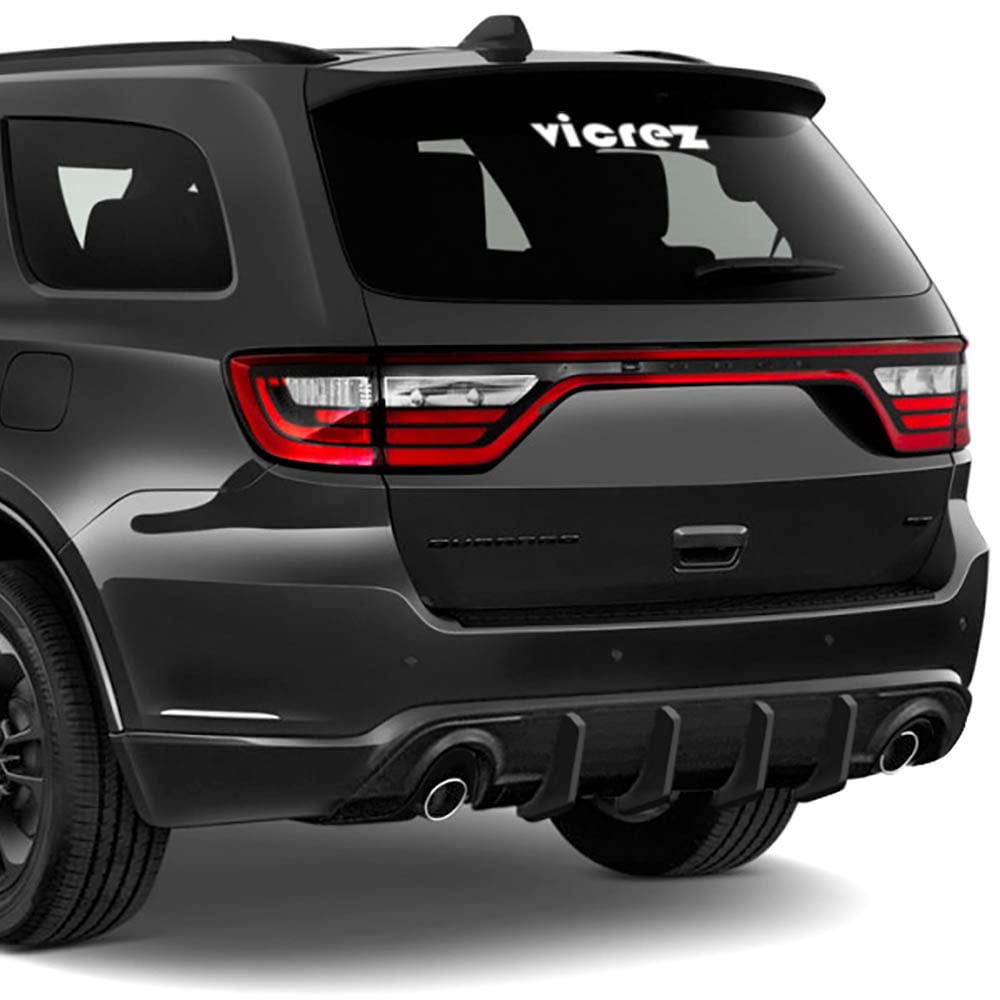 Vicrez V3R Style Rear Diffuser vz102478 for Dodge Durango 2014-2025 - Carbon Fiber Spoiler Upgrade for Enhanced Aerodynamics & Sporty Look - Perfect for Car Enthusiasts & Street Racing