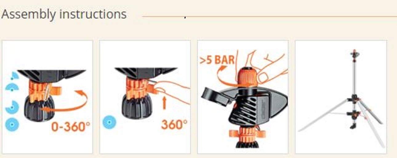 Claber D87150000 Impact Flashing Head Tripod Kit - Professional Photography & Video Lighting Equipment for Studio, Outdoor, and Event Photography