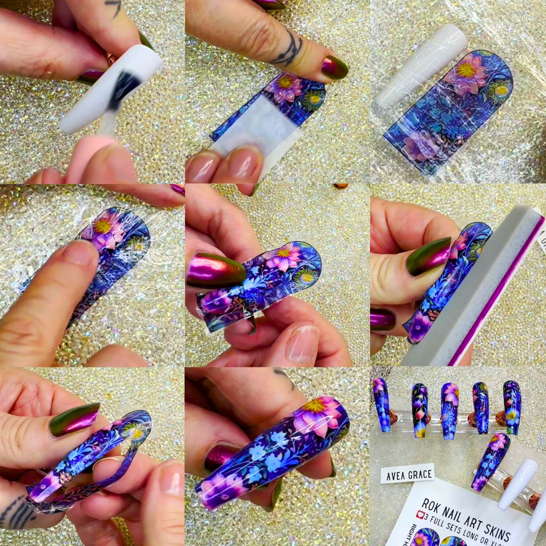 Briley Professional Nail Art Skin - High-Quality Nail Stickers for Manicures & Pedicures | Perfect for Home DIY, Salon Use & Special Occasions