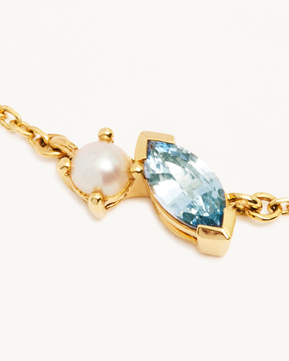 14K Solid Gold Into The Blue Bracelet for Women - Dainty Minimalist Jewelry Gift for Her - Perfect for Everyday Wear, Date Night & Special Occasions