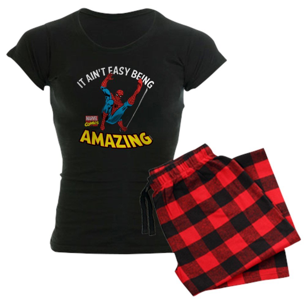 Spider-Man Amazing Women's Pajama Set - Superhero Sleepwear for Marvel Fans - Perfect for Halloween, Cosplay & Lounge Wear