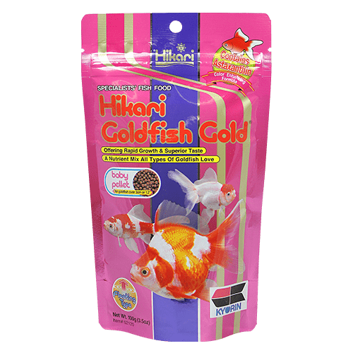 Hikari Goldfish Gold Baby Pellet Diet - Premium Small Fish Food for Baby Goldfish & Tropical Fish - Ideal for Aquarium, Pond & Fish Tank Feeding