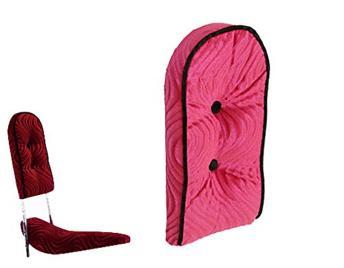 Pink Velour Lowrider Bike Sissy Bar Back Cushion - Comfortable Bicycle Seat Pad for Cruiser & Chopper Motorcycles - Perfect for Long Rides & Custom Bike Builds