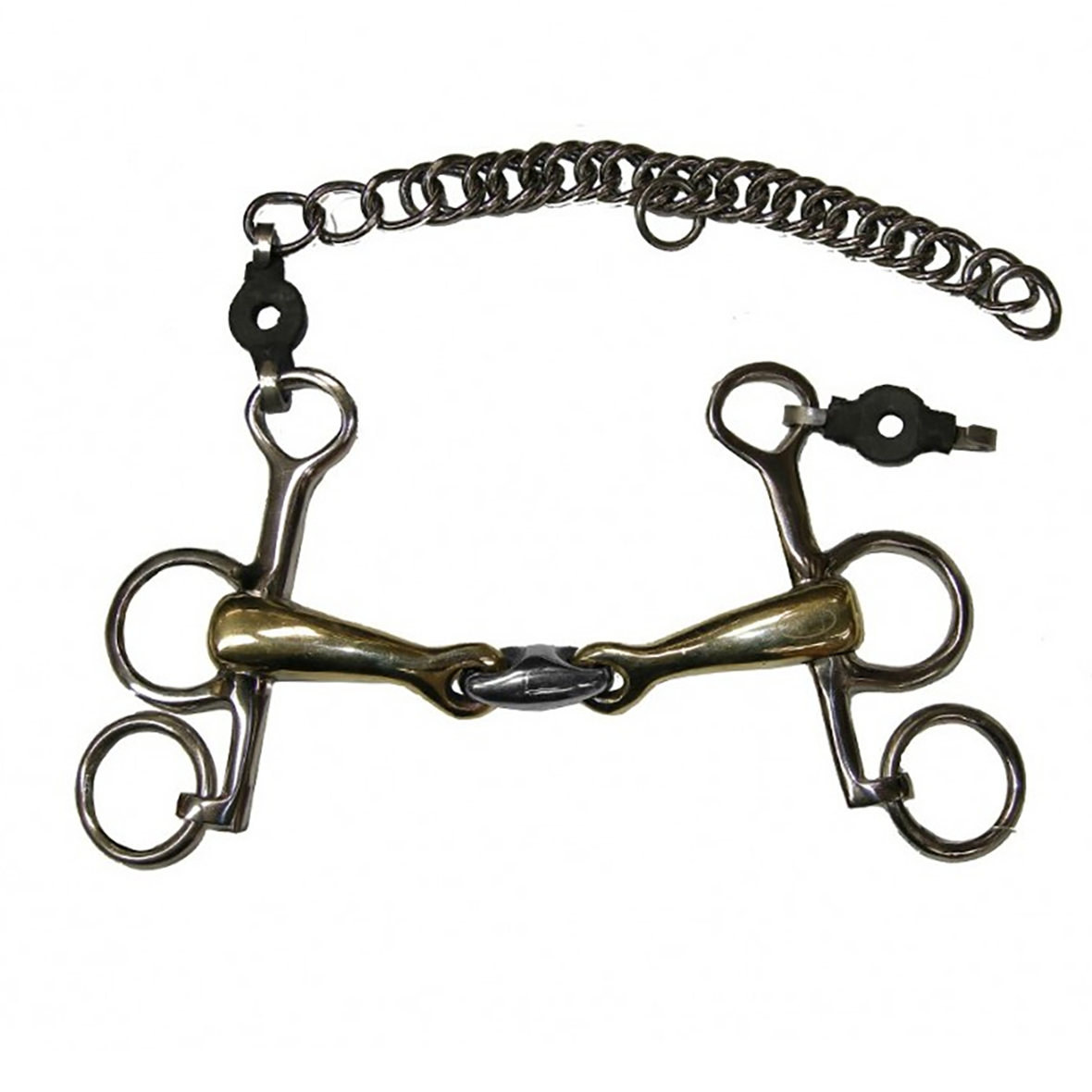 Jump'in Double Jointed Blocked Short Shank Pelham Bit - English Horse Riding Training Bit for Dressage & Jumping - Perfect for Show Horses & Equestrian Competitions