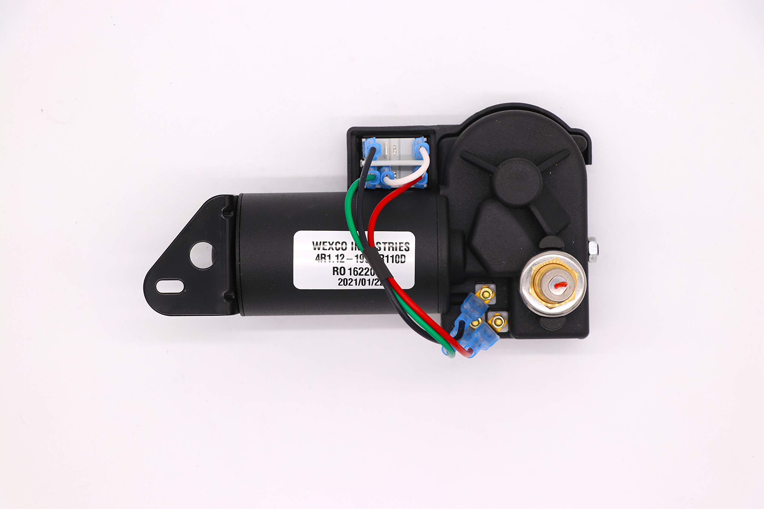 Wexco 12V Wiper Motor with Two-Speed Switch - 1.5 Inch Shaft (Part# 4R1.12,19S2.R110D) - Perfect for Marine, RV & Automotive Windshield Wiper Systems