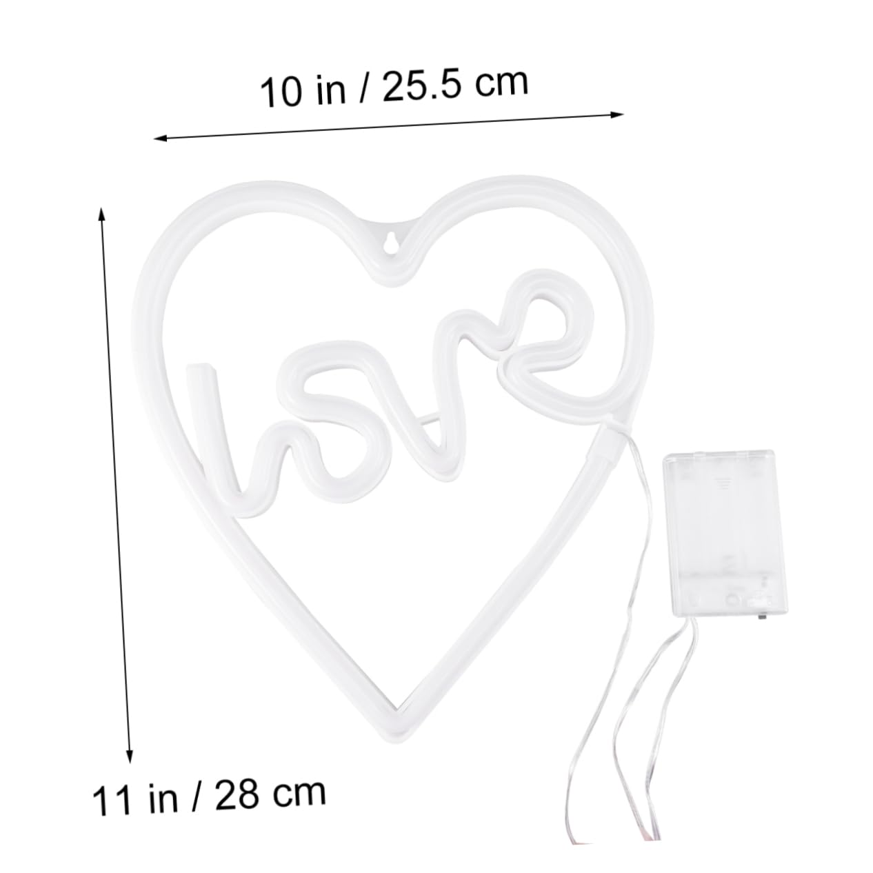 Angoily Love Shape LED Neon Light - USB Powered Night Light for Bedroom, Party & Home Decor - Romantic Mood Lighting for Valentine's Day, Wedding & Anniversary Gifts
