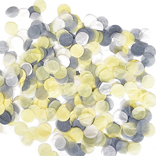 Yellow, Gray, White