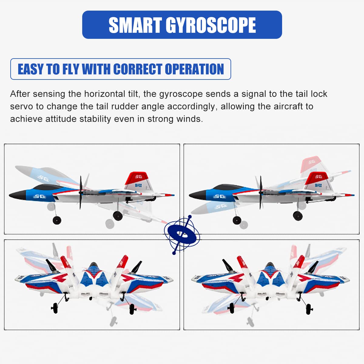 **F-22 RC Airplane 4 Channel Remote Control Plane for Beginners & Adults - Stunt Flying, Xpilot Stabilization, Aerobatic Drone with 2 Batteries - Perfect Gift for Kids & Outdoor Hobbyists (Great for Parks, Backyards & RC Flying Events)**