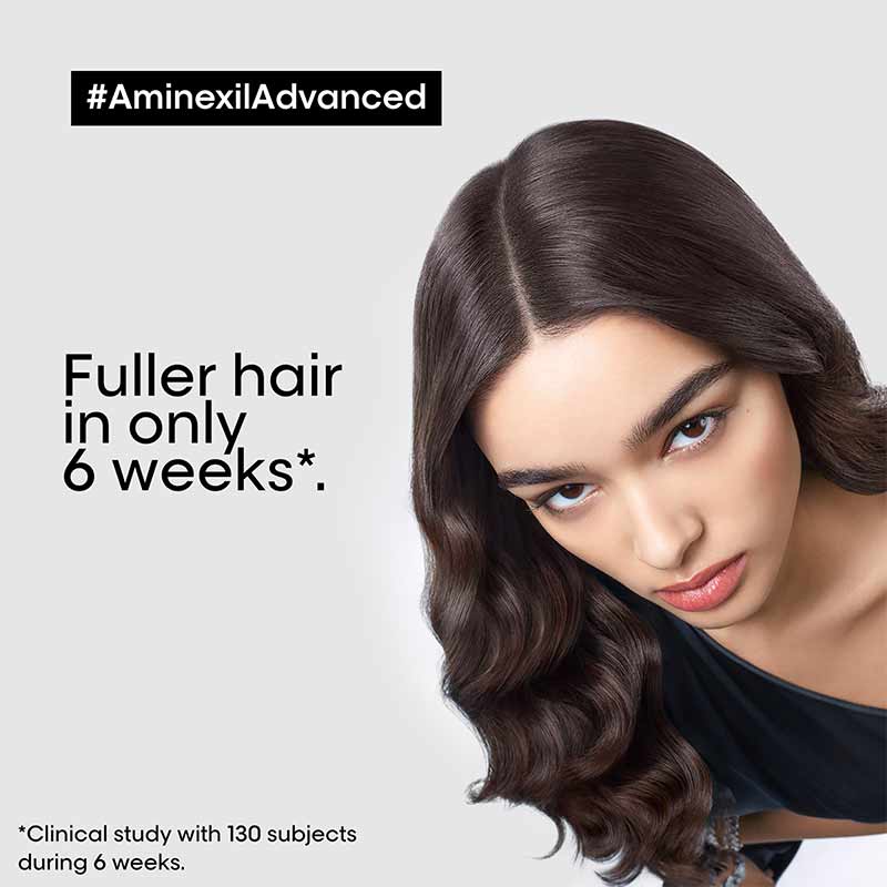 L'Oréal Professionnel Serié Expert Aminexil Advanced Anti Hair Loss Treatment Ampoules - Reduce Hair Fall & Stimulate Growth for Thicker Hair - Perfect for Daily Scalp Care & Hair Regimen