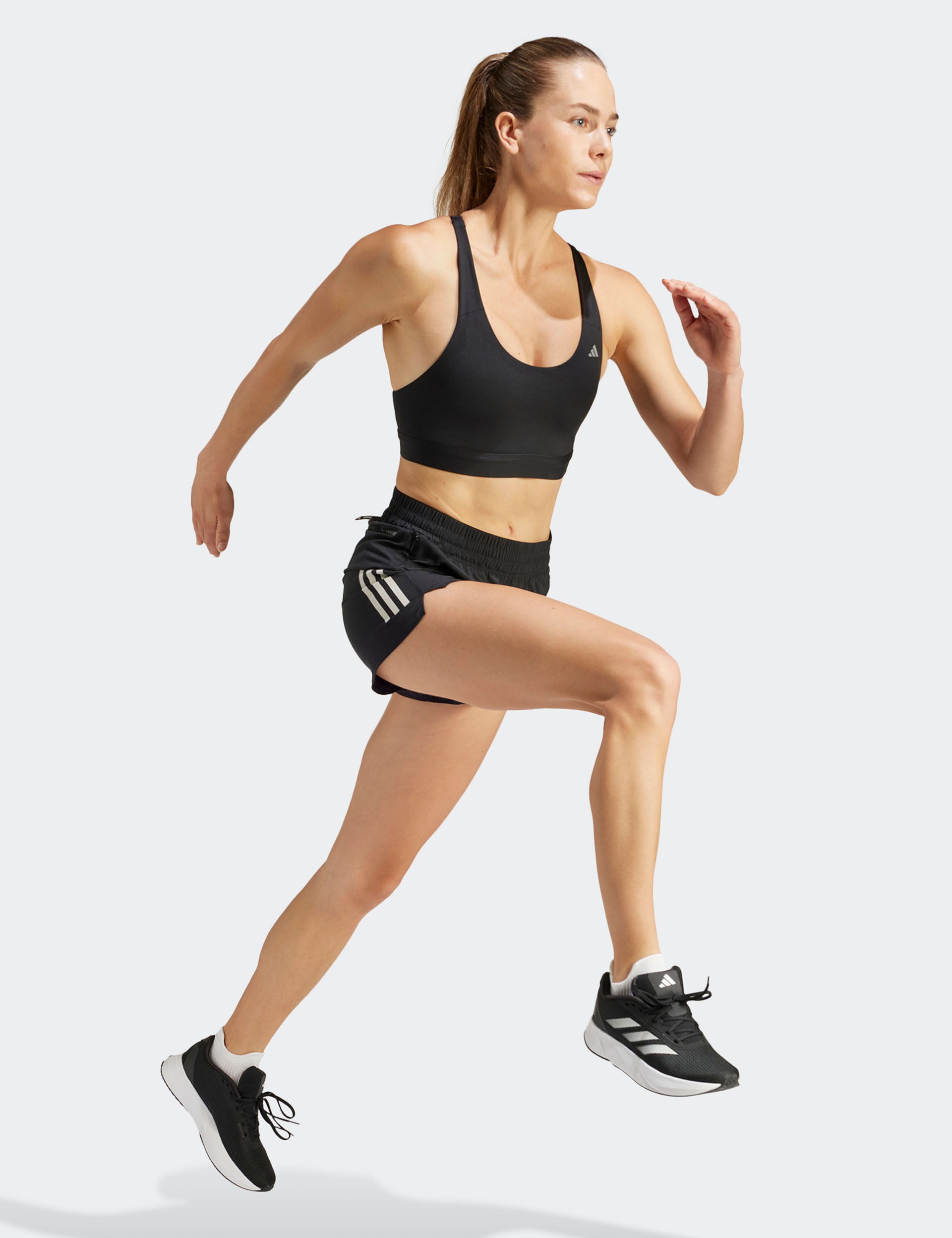 Own the Run Shorts - Black | High-Performance Running Shorts for Men & Women | Perfect for Gym, Jogging & Outdoor Workouts