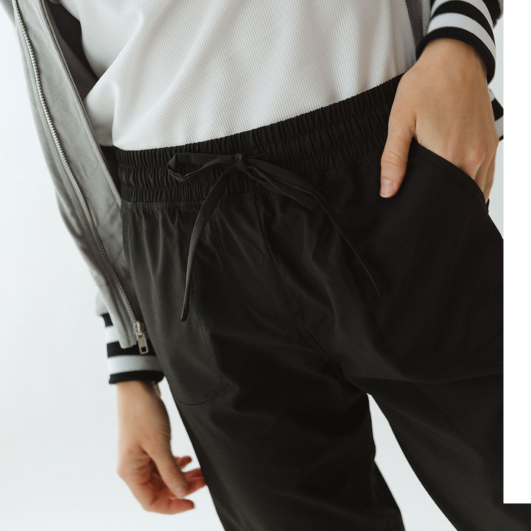 Everywhere Joggers for Men & Women - Comfortable Black Jogger Pants for Running, Yoga, Travel & Lounge Wear