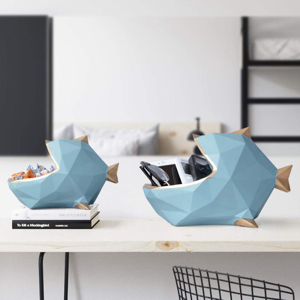 Handcrafted Resin Fish Sculpture - Elegant Tabletop Decor for Home, Office, or Gift | Perfect for Organizing Small Items, Candy Storage, and Phone Accessories