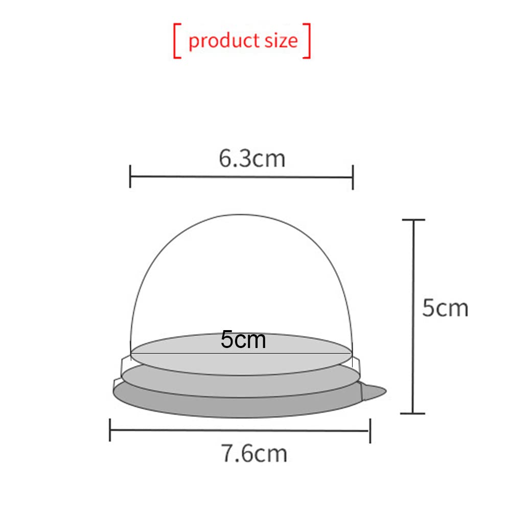 Clear Plastic Mini Cupcake Boxes 50-Pack - Wedding & Party Supplies