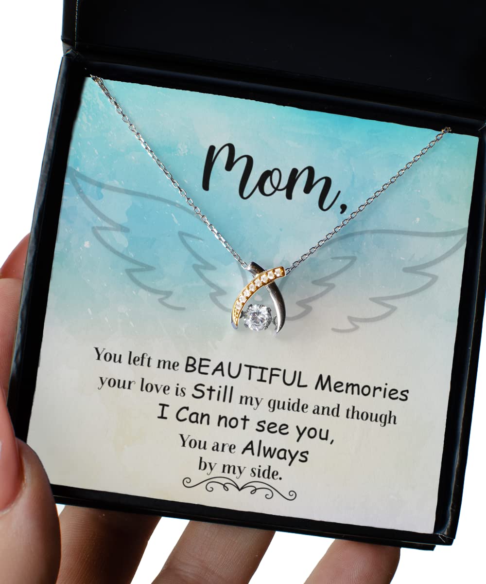 Wishbone Dancing Necklace - Elegant Mother's Day & Birthday Gift for Mom - Perfect for Special Occasions & Everyday Wear