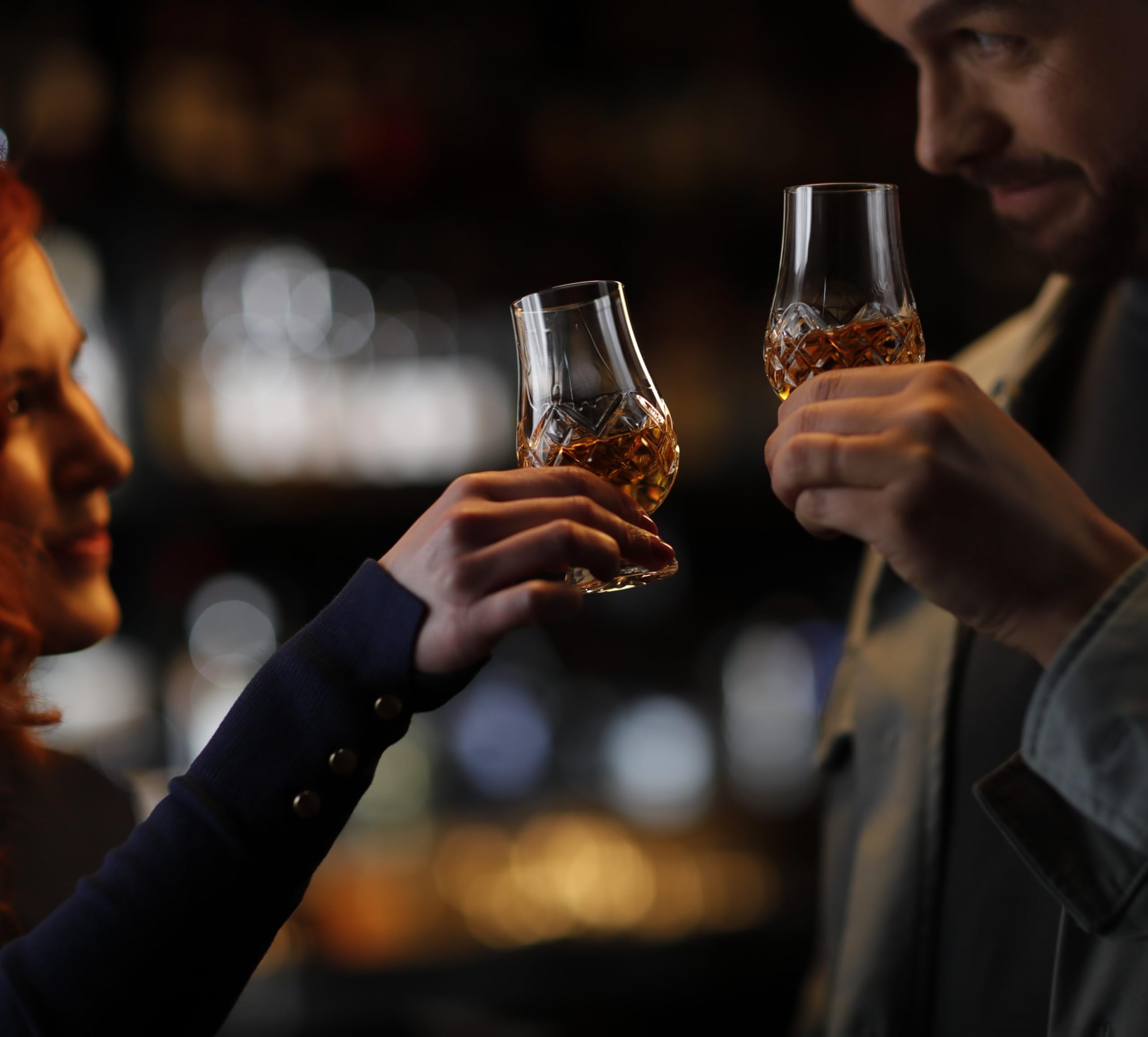 Premium GLENCAIRN Cut Crystal Whiskey Glasses Set of 2 - Ideal for Scotch, Bourbon & Whiskey Tasting, Perfect Gift for Whiskey Lovers & Home Bar Decor