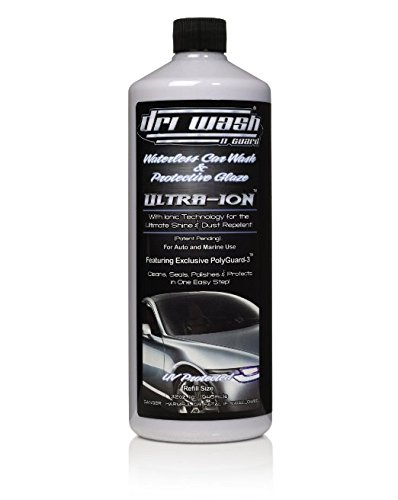 DRI WASH 'n GUARD 32oz Ultra-Ion Waterless Car Wash & Protective Glaze - Eco-Friendly Waterless Car Cleaning Solution for Cars, Trucks & RVs - Perfect for Quick Detailing, Road Trips & Vehicle Maintenance