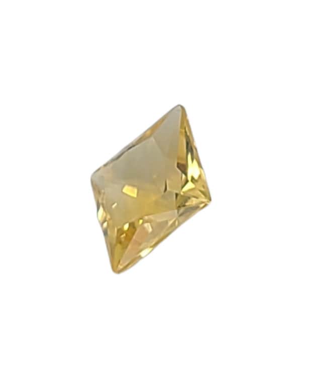 1.36ct Natural Brazilian Citrine Gemstone - 7mm Princess Cut, VVS Clarity, Eye Clean Loose Stone - November Birthstone for Jewelry Making - Wholesale Price for Engagement Rings, Pendants & Earrings