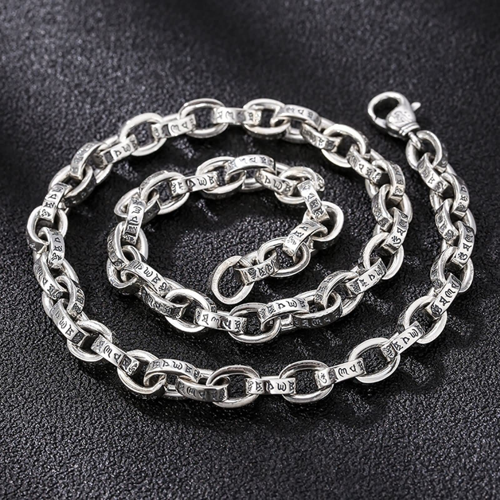Sterling Silver Men's Necklace - 8.5mm Width Rolo Chain with Spring Ring Clasp (20-28 Inch Adjustable) | Fashion Jewelry for Men, Gifts for Him, Wedding, Anniversary & Everyday Wear
