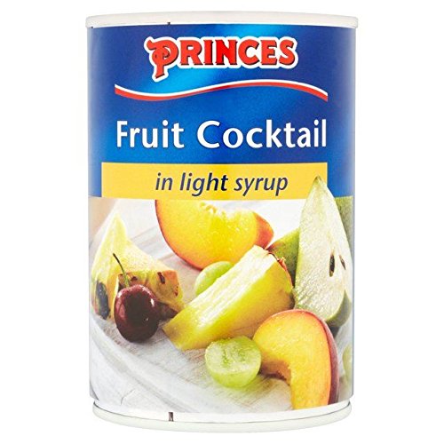 Princes Fruit Cocktail in Syrup - 410g Can | Mixed Fruit in Light Syrup | Perfect for Desserts, Smoothies & Snacks