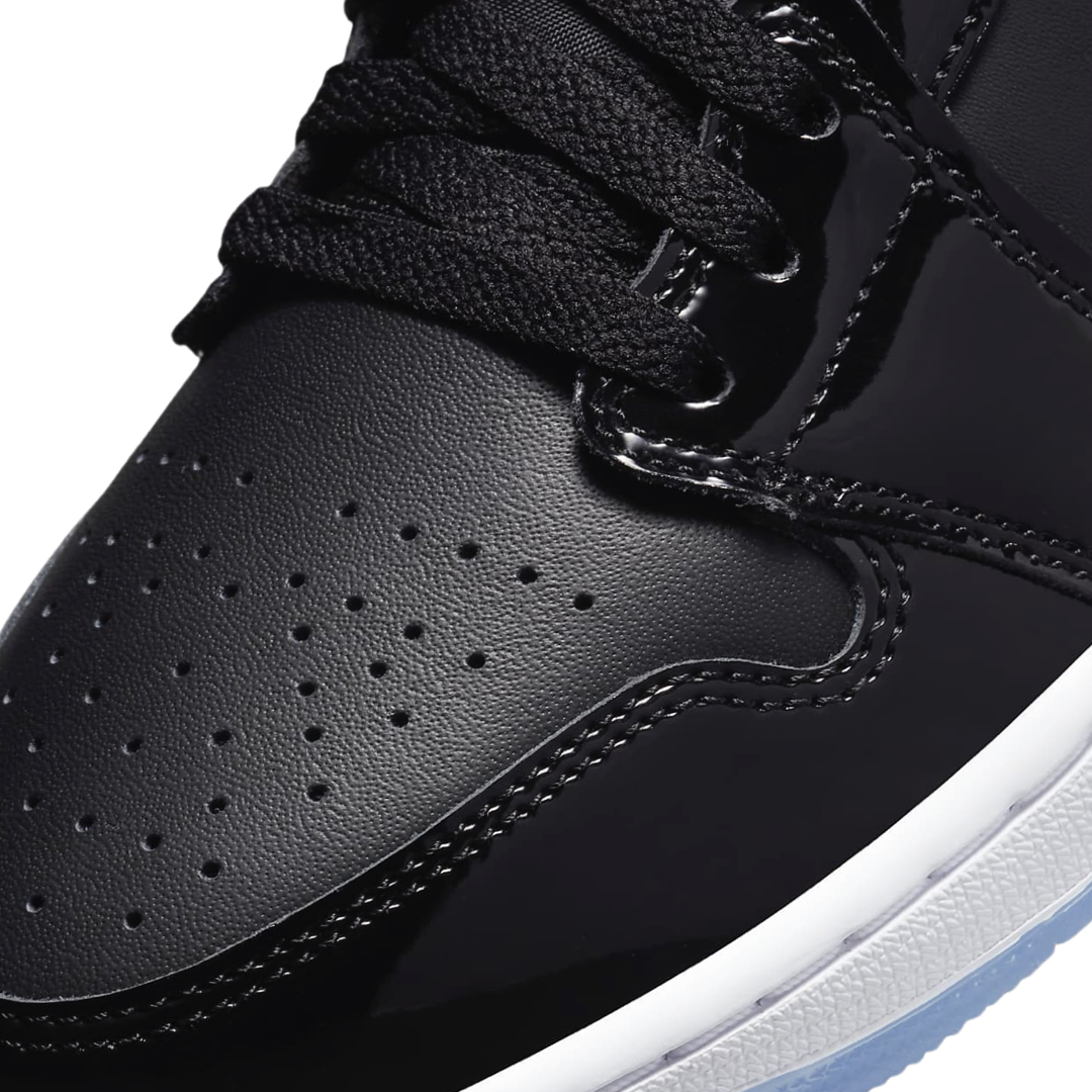 Air Jordan 1 Mid SE Basketball Shoes - Space Jam Black/Dark Concord/White - Men's High-Top Sneakers for Casual Wear & Street Fashion