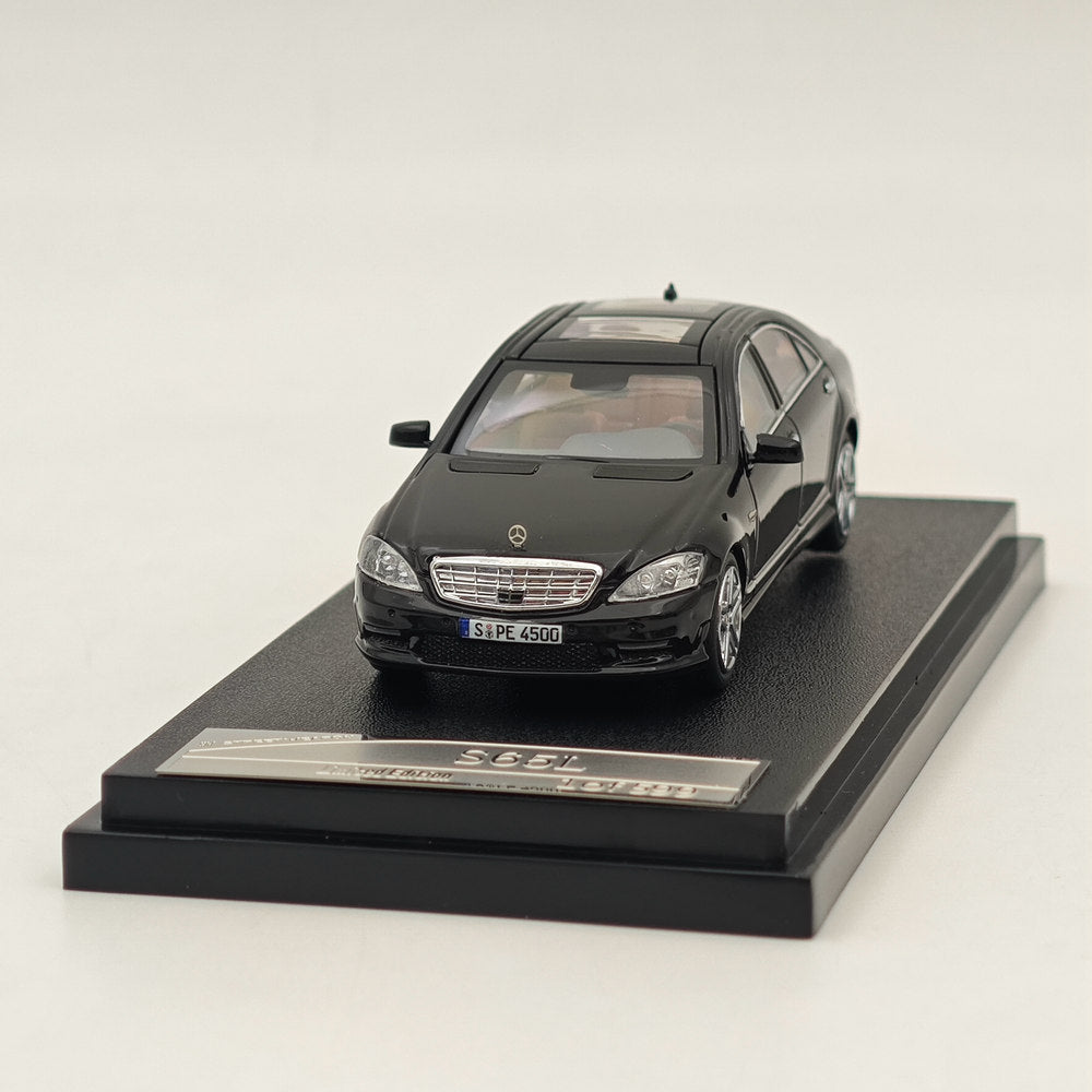 1/64 Scale Mercedes Benz S65L V12 Black Sedan Diecast Model Car - Collectible Sports Car for Display, Gifts & Car Enthusiasts