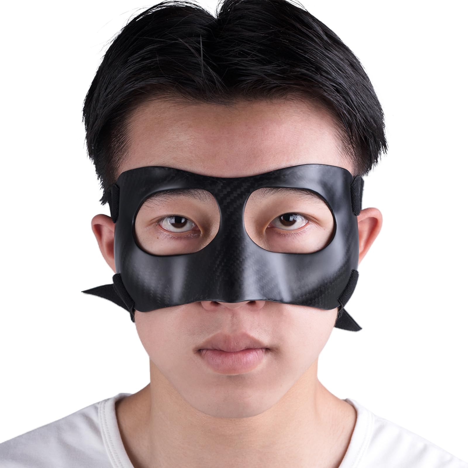 Carbon Fiber Nose Guard for Broken Nose - Adjustable Face Shield with Padding for Men & Women - Impact Protection for Sports & Activities - Ideal for Boxing, MMA, Rugby & Contact Sports Safety