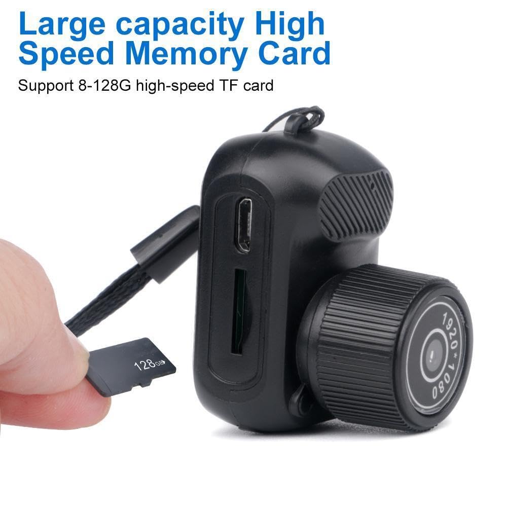 1080P HD Mini Keychain Camera with 8 Filters - Indoor/Outdoor Use