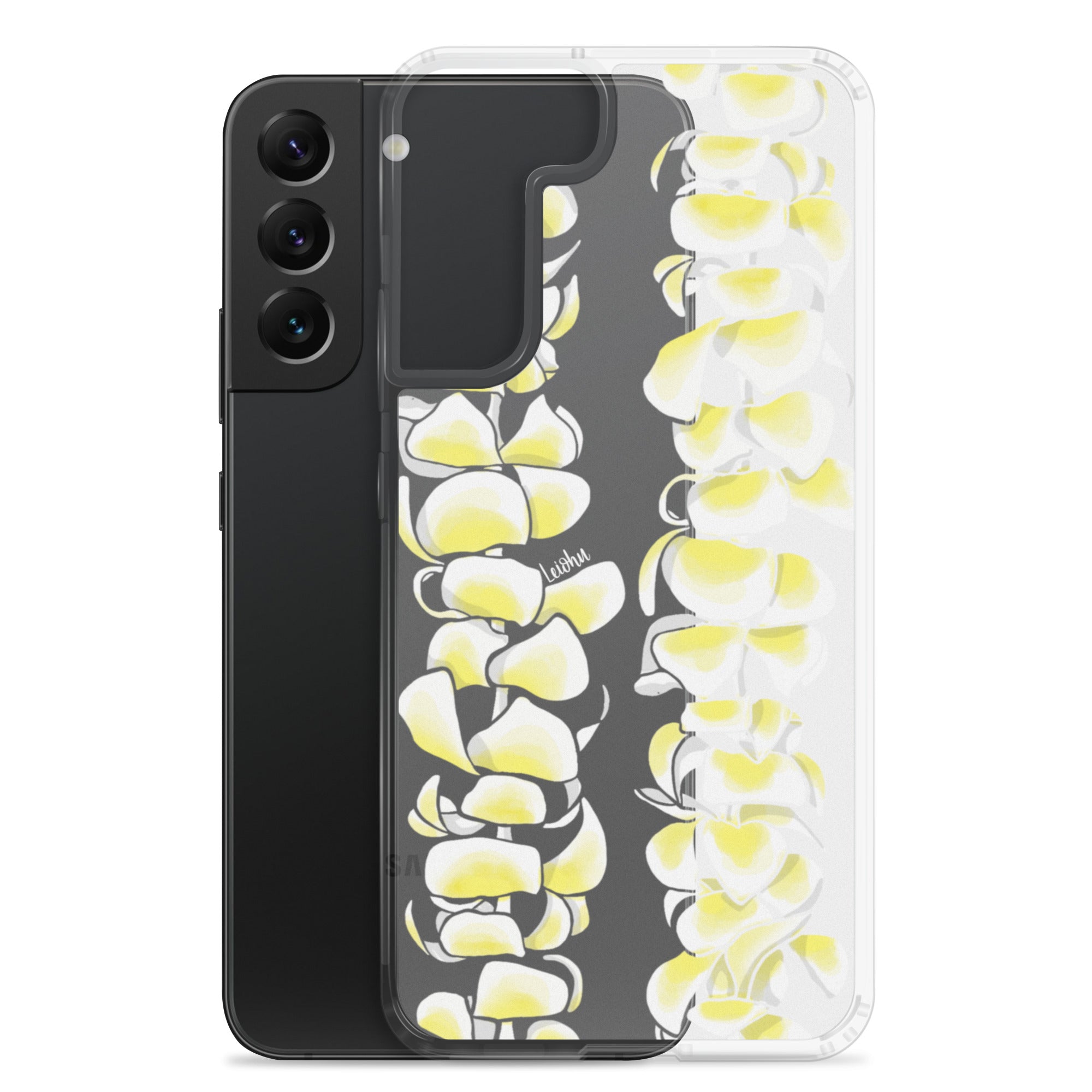 Plumeria Clear Phone Case for Samsung Galaxy - Slim Protective Cover for Everyday Use & Travel