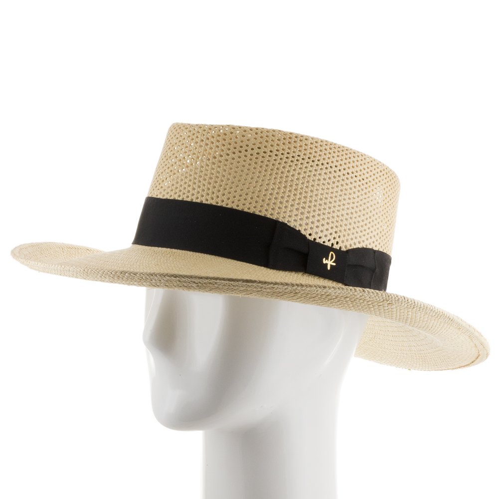 Oakmont Gambler Vented Straw Panama Hat for Men & Women - Breathable Summer Sun Hat for Beach, Travel, and Outdoor Activities