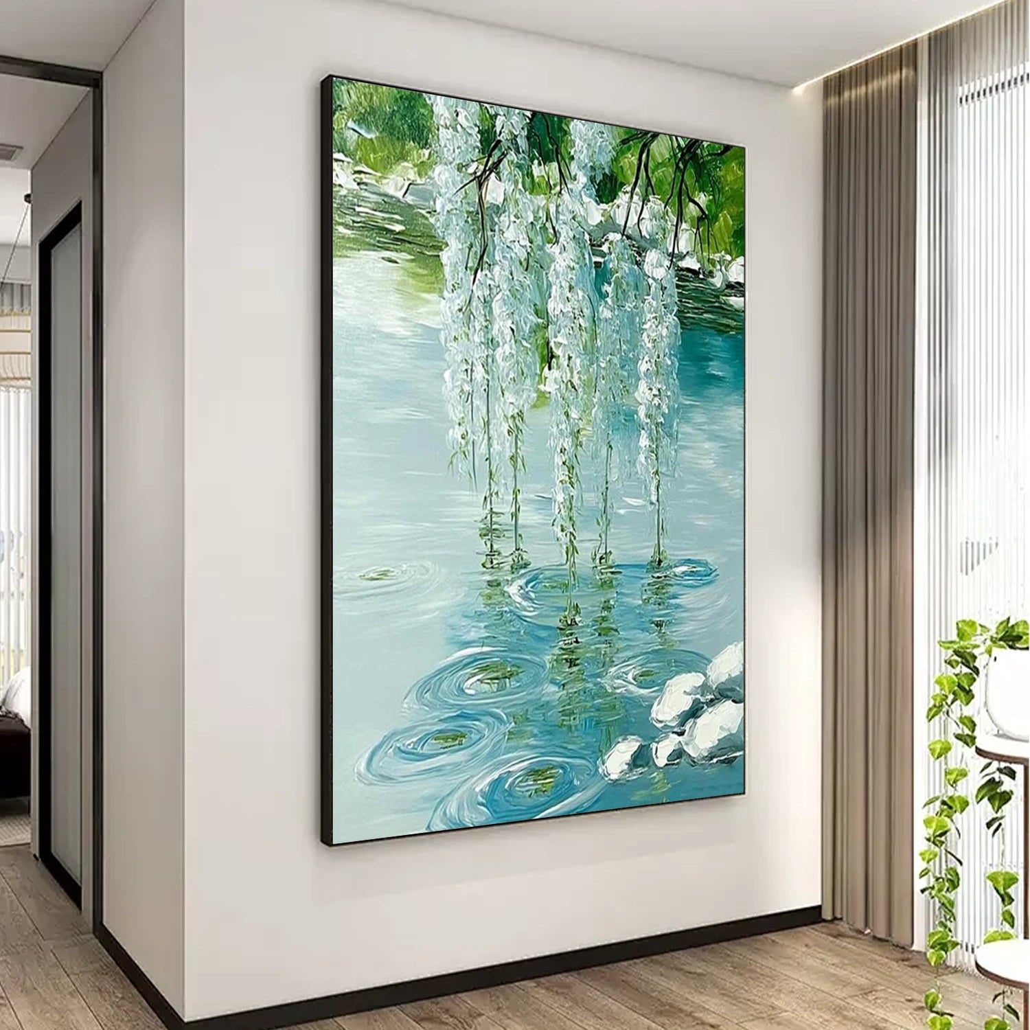 Abstract Canvas Art - Flower and Tree Design #FT216 - Perfect for Home Decor, Office & Living Room Wall Art