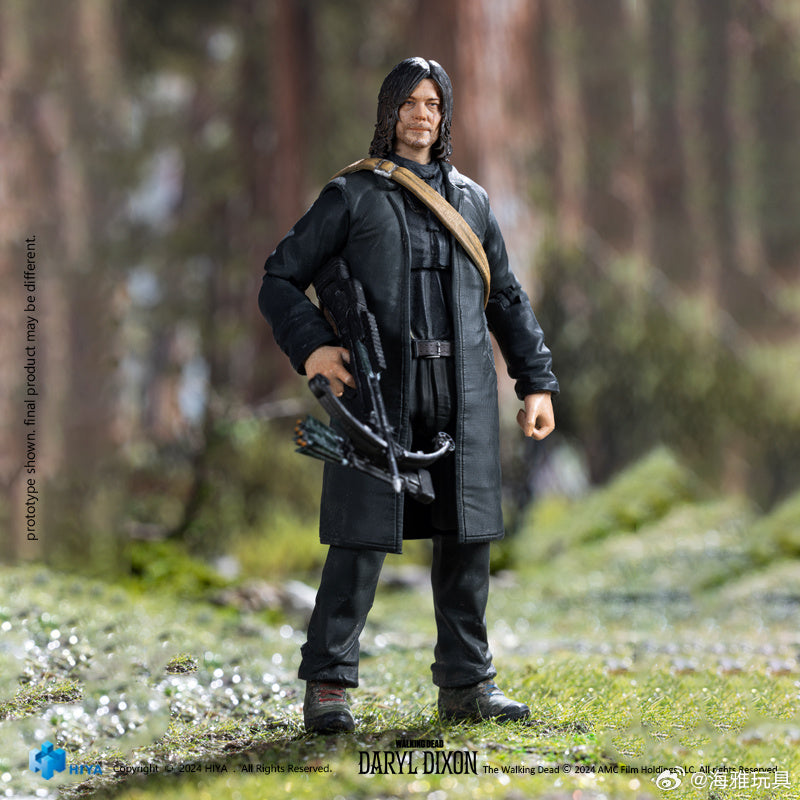 PRE ORDER - Hiya 1/18 Scale 4-Inch The Walking Dead Daryl Dixon Action Figure - Exquisite Mini Collectible Series for Display & Role Play - Perfect for Fans, Collectors & Gift Giving