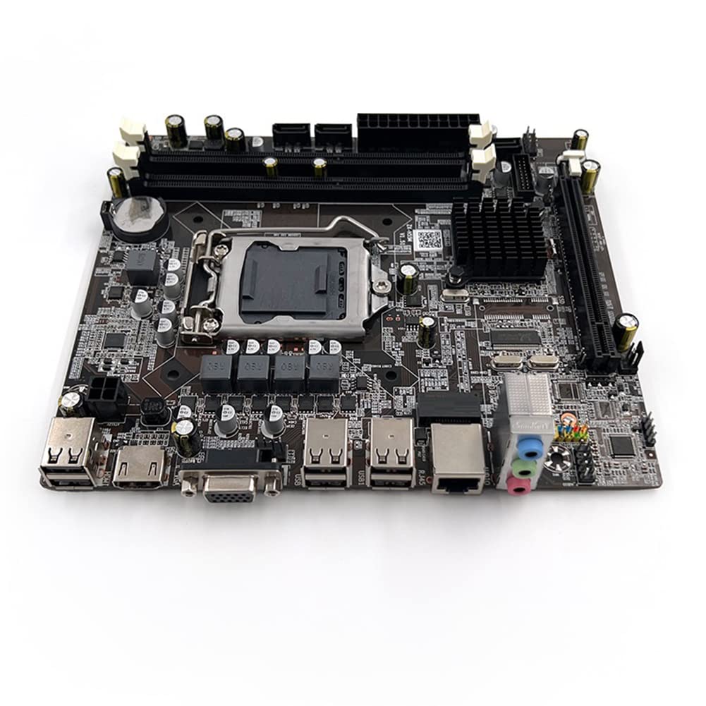Feriany H55 Motherboard Accessories Kit - LGA1156 Socket for Intel i3 530/i5 760 CPUs, DDR3 Memory Support, Includes i3 540 Processor, SATA Cable & Thermal Pads - Perfect for PC Builds, Upgrades & Gaming Rigs