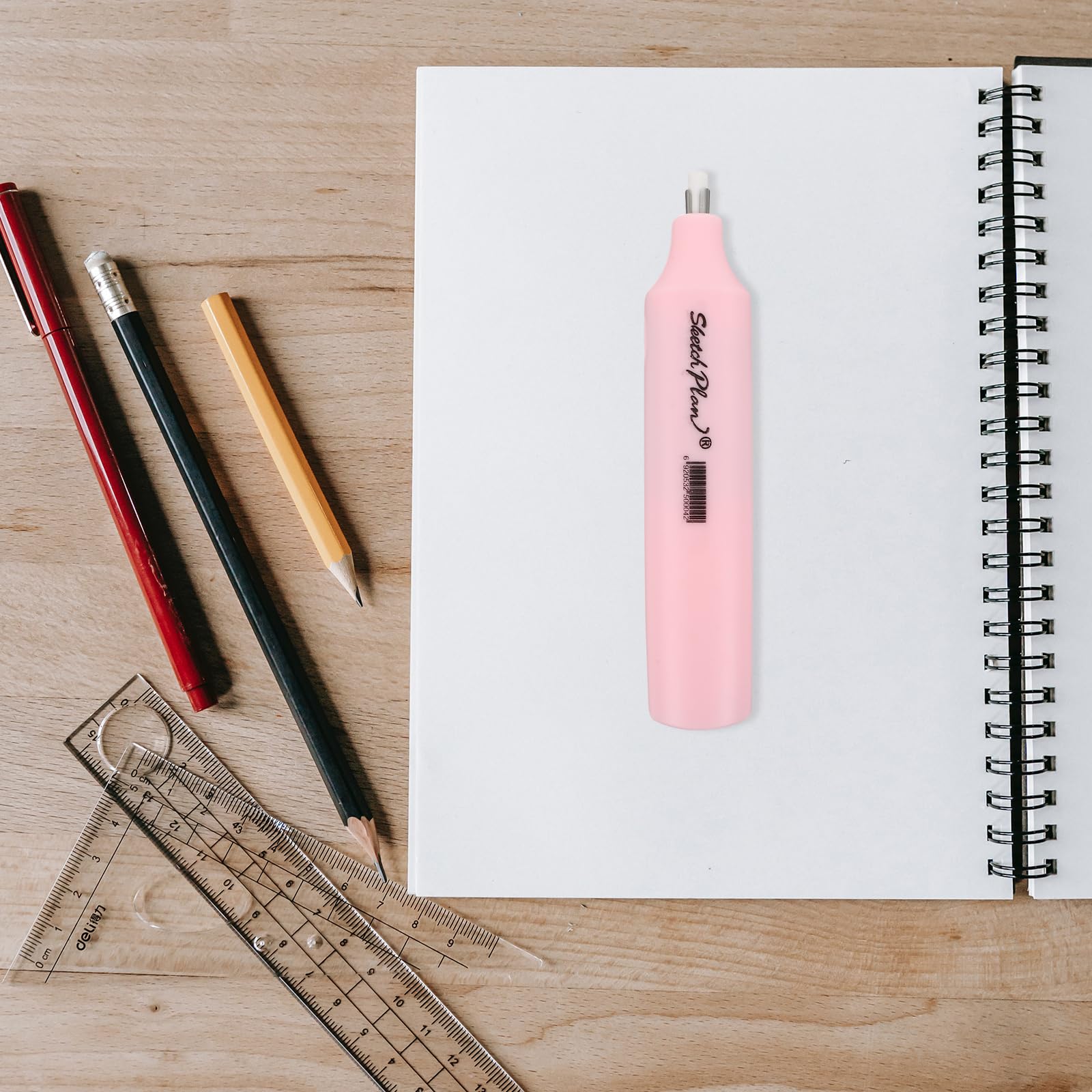 Wakauto Electric Eraser Pen Kit - 20 Eraser Refills, Battery Operated Pencil Eraser for Artists, Drafting, Drawing, Painting & Sketching - Perfect for Studio Work, Classroom Projects and Professional Art Creations
