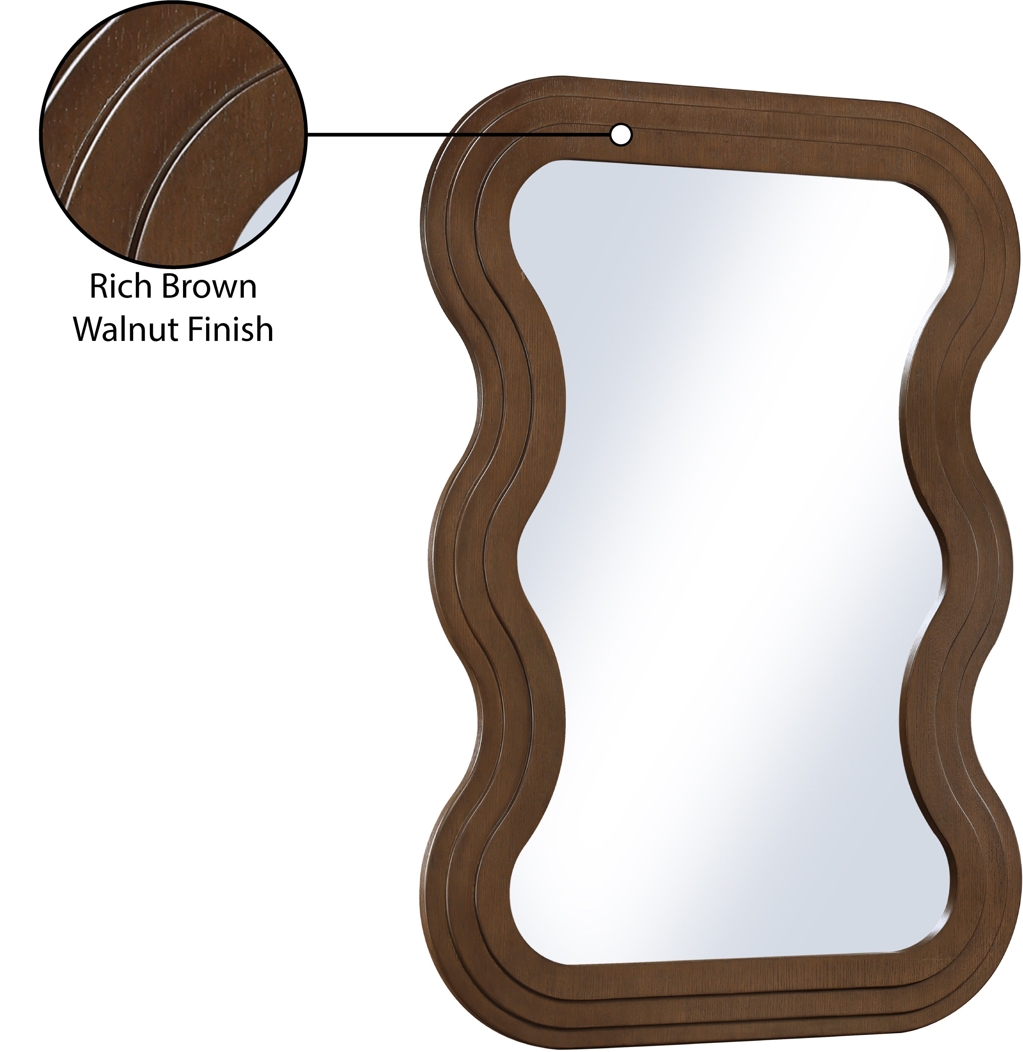 Bellagio Veneer Mirror - Elegant Wall Mirror for Living Room, Bedroom & Bathroom Decor | Stylish Home Accent for Modern & Classic Interiors
