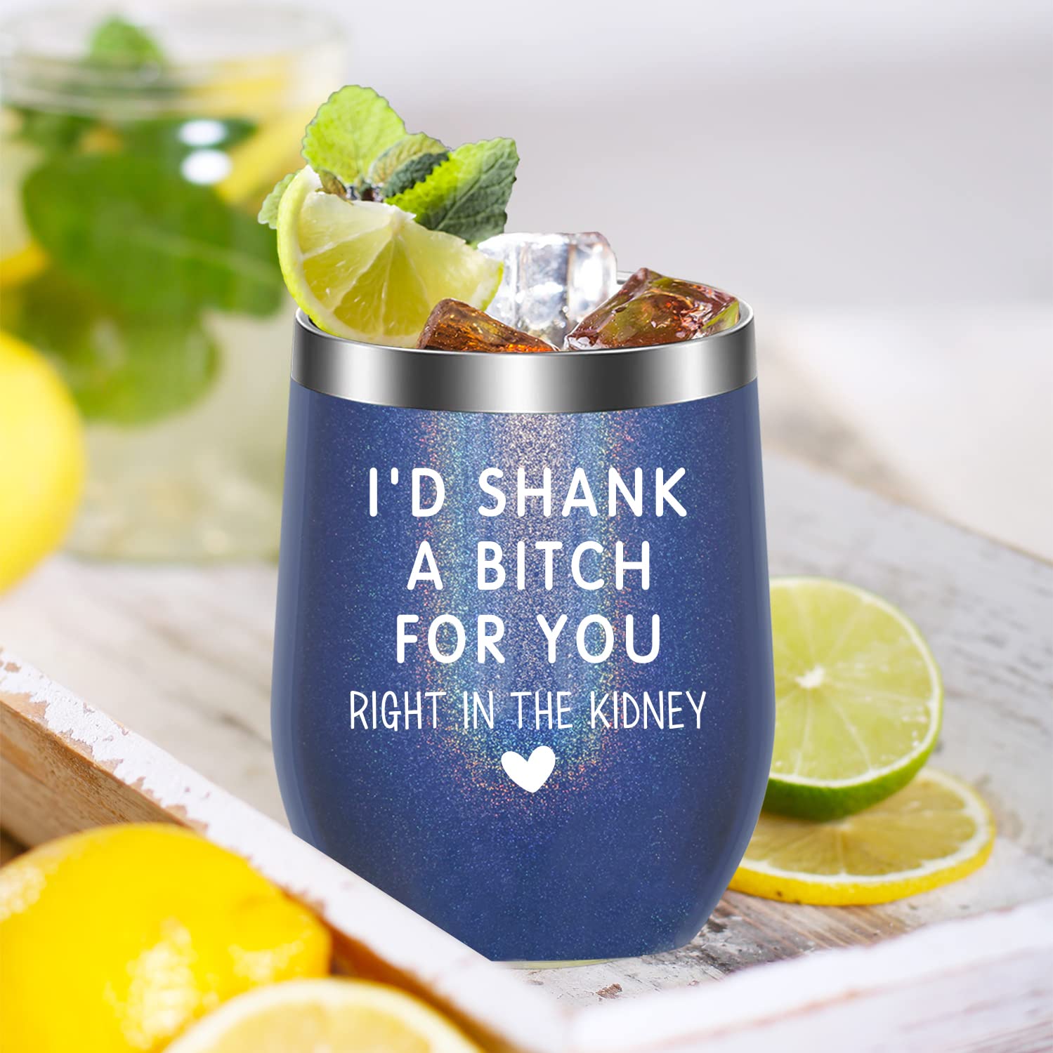 Best Funny Friendship Gifts for Women - Personalized Wine Tumbler for Sister, BFF & Female Friends | Unique Birthday Gift Idea for Her | Perfect for Wine Nights, Girls' Trips & Special Occasions