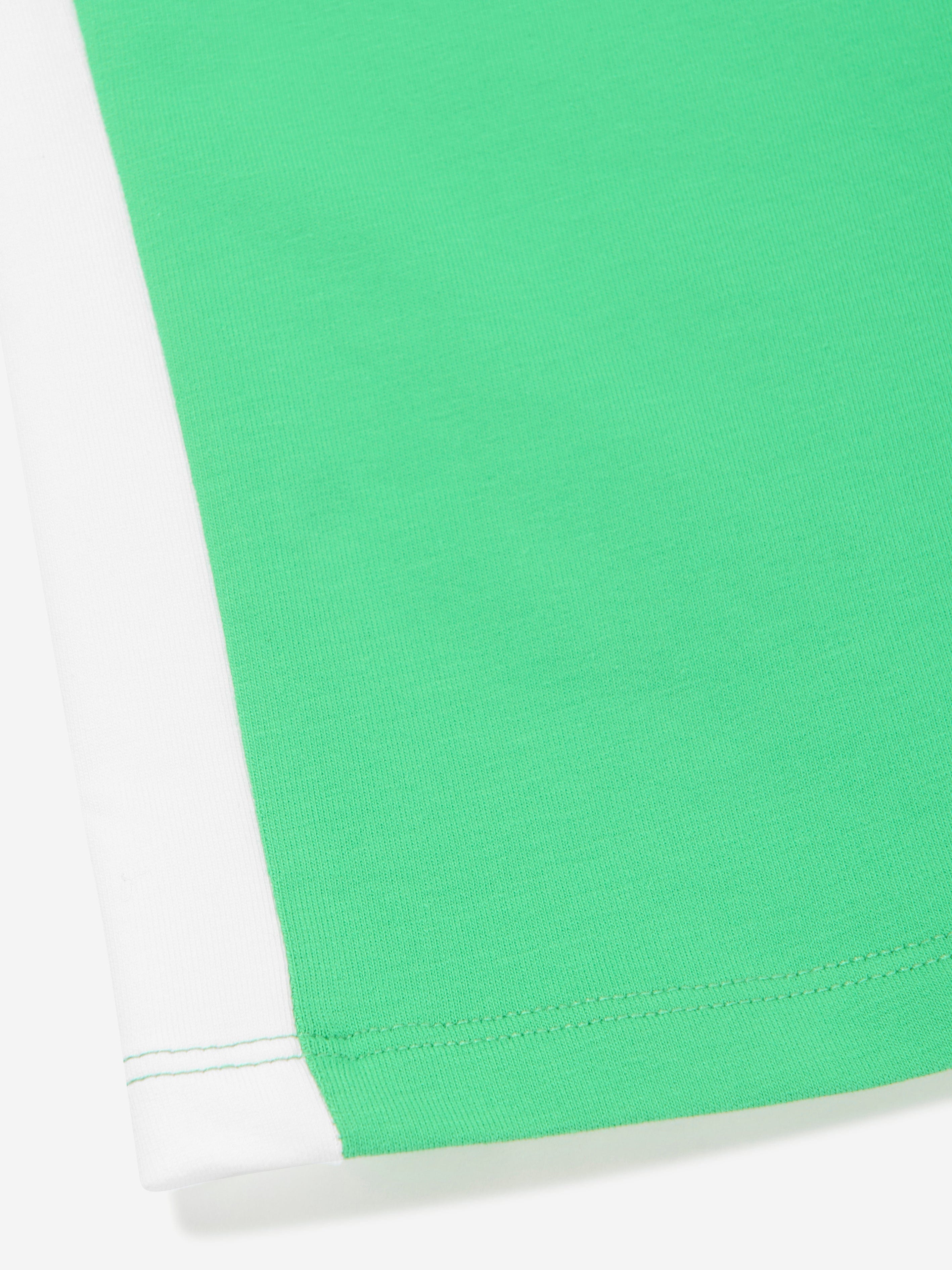 Aigner Boys Logo Bermuda Shorts - Green Cotton Casual Shorts for Kids | Perfect for Summer, Beach, and Outdoor Activities