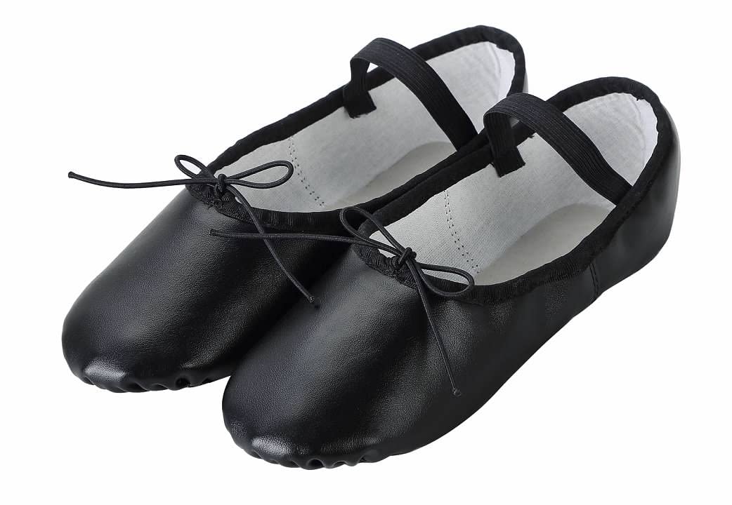 Linodes PU Leather Ballet Shoes for Women & Girls - Comfortable Dance Slippers for Ballet, Jazz, Yoga & Practice | Perfect for Dance Classes, Performances & Home Workouts