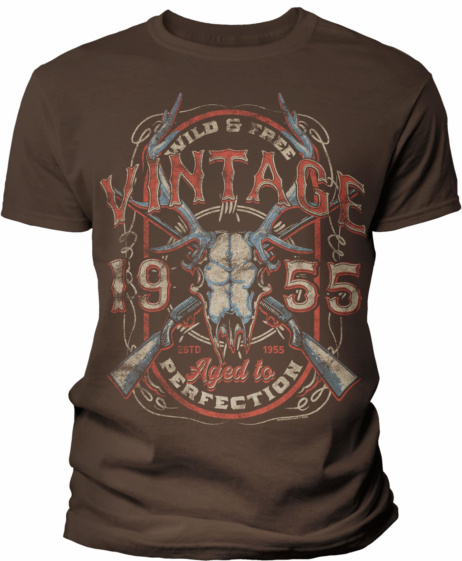 Vintage Deer Skull 1955 Aged to Perfection - Unique 70th Birthday Gift for Men - Perfect for 70th Birthday Party & Hunting Enthusiasts
