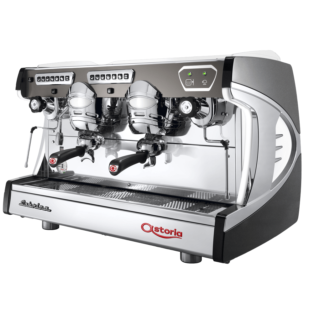 Astoria Sabrina TS SAE2 2 Group Automatic Commercial Espresso Machine - Professional Coffee Maker for Cafes, Restaurants & Offices - Perfect for High Volume Brewing & Latte Art