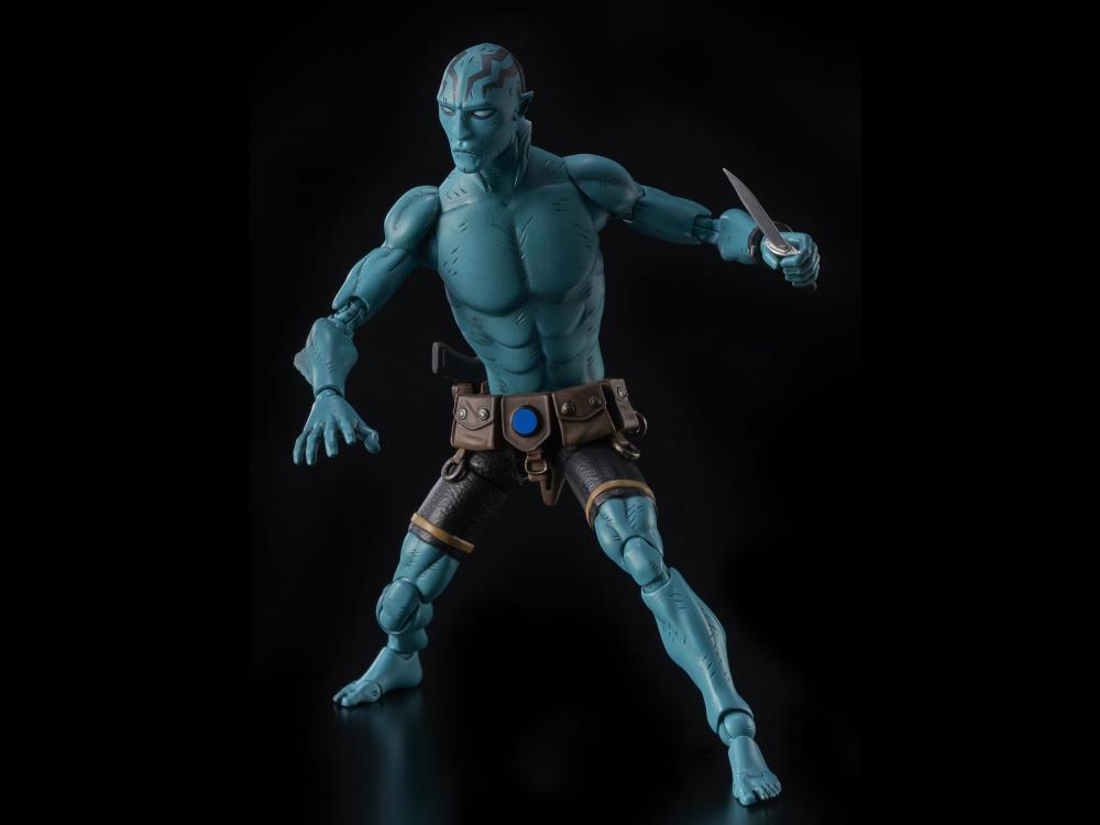 1000Toys Hellboy Abe Sapien 1/12 Scale Action Figure - Highly Articulated Collectible Toy for Display & Photography | Perfect for Comic Fans & Model Enthusiasts