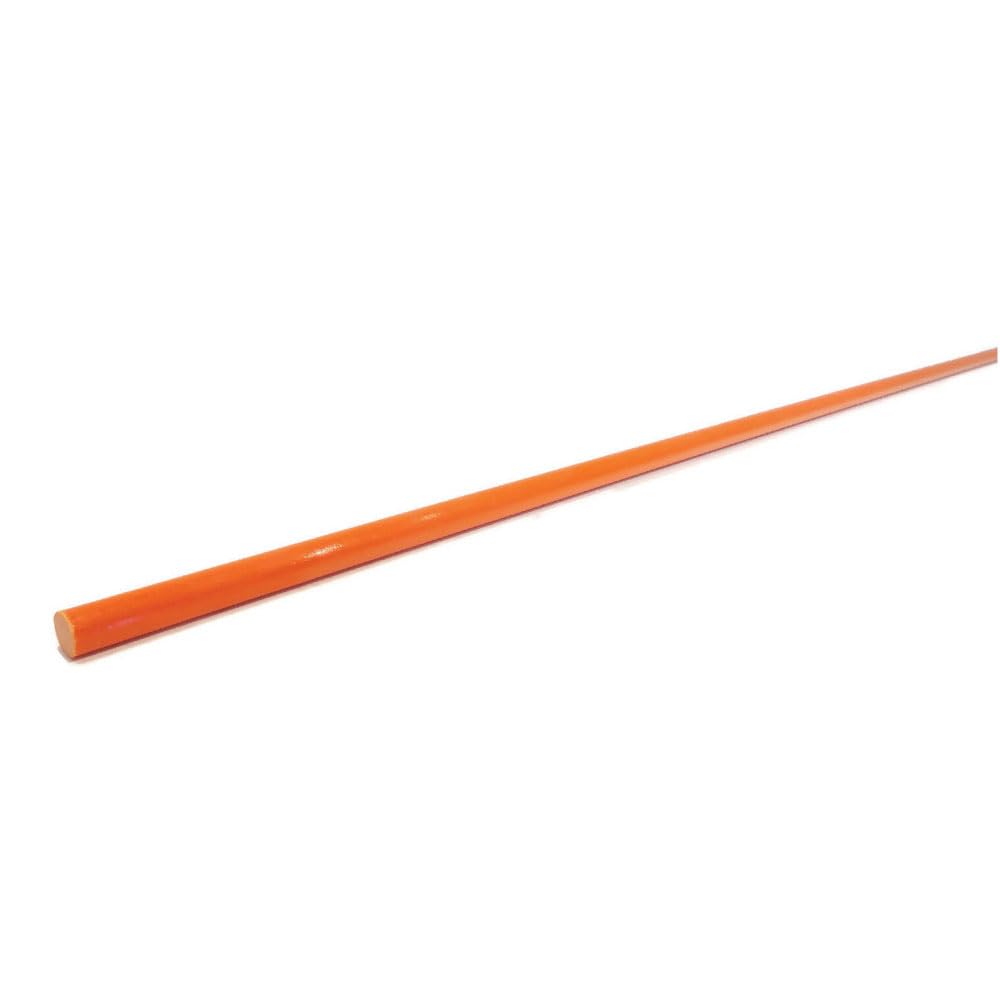 300-Pack 1/4 Inch Orange Non-Reflective Driveway Markers - Heavy Duty Snow Stakes for Snow Plowing, Parking Lots, Walkways & Sidewalks - Ideal for Winter Driveway Maintenance, Property Boundaries & Road Safety
