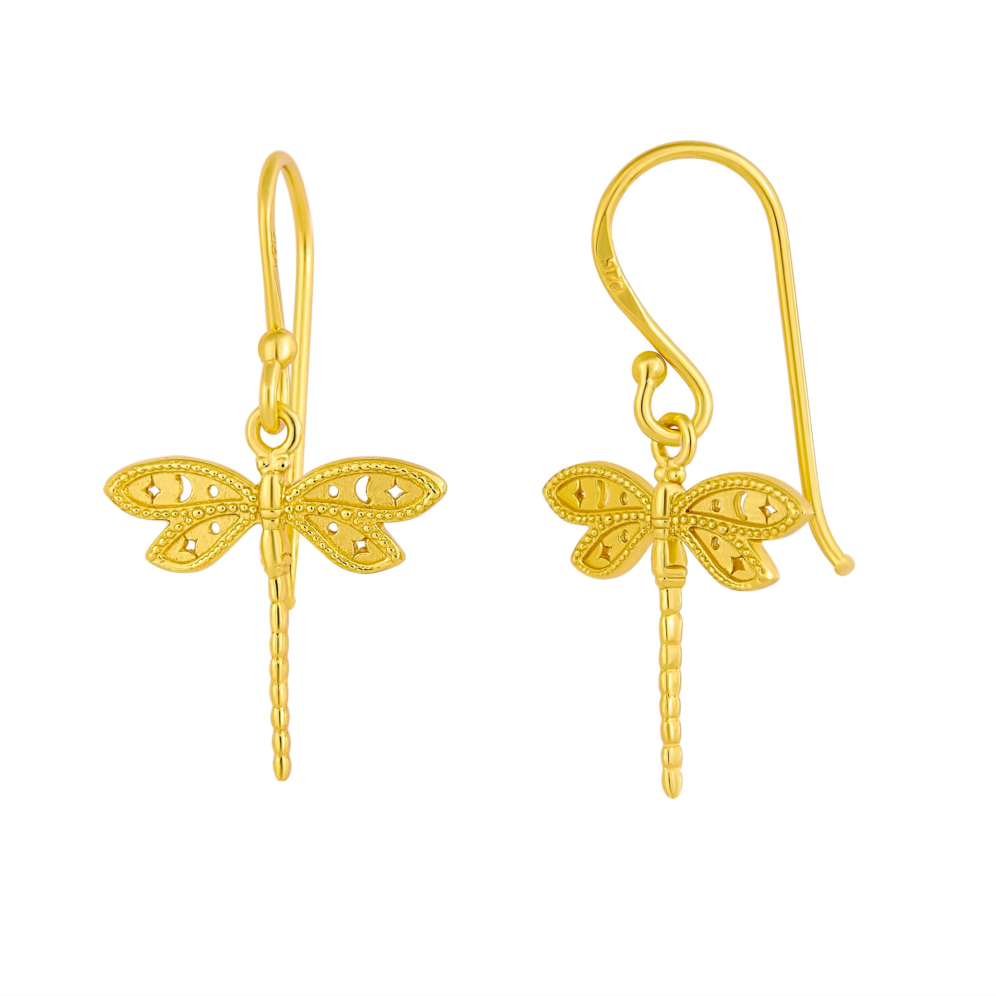 Exquisite Wild Dragonfly Gold Earrings for Women - Elegant Jewelry Gift for Her - Perfect for Parties, Weddings & Everyday Wear