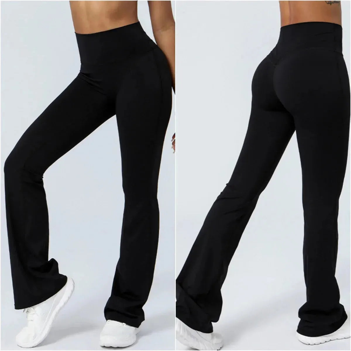 Women's High Waist Yoga Pants - 4-Way Stretch Tummy Control Workout Leggings for Running, Gym & Lounge - Bootcut Flare Pants with Sweat-Wicking Fabric (Ideal for Yoga, Pilates, Dance & Everyday Wear)