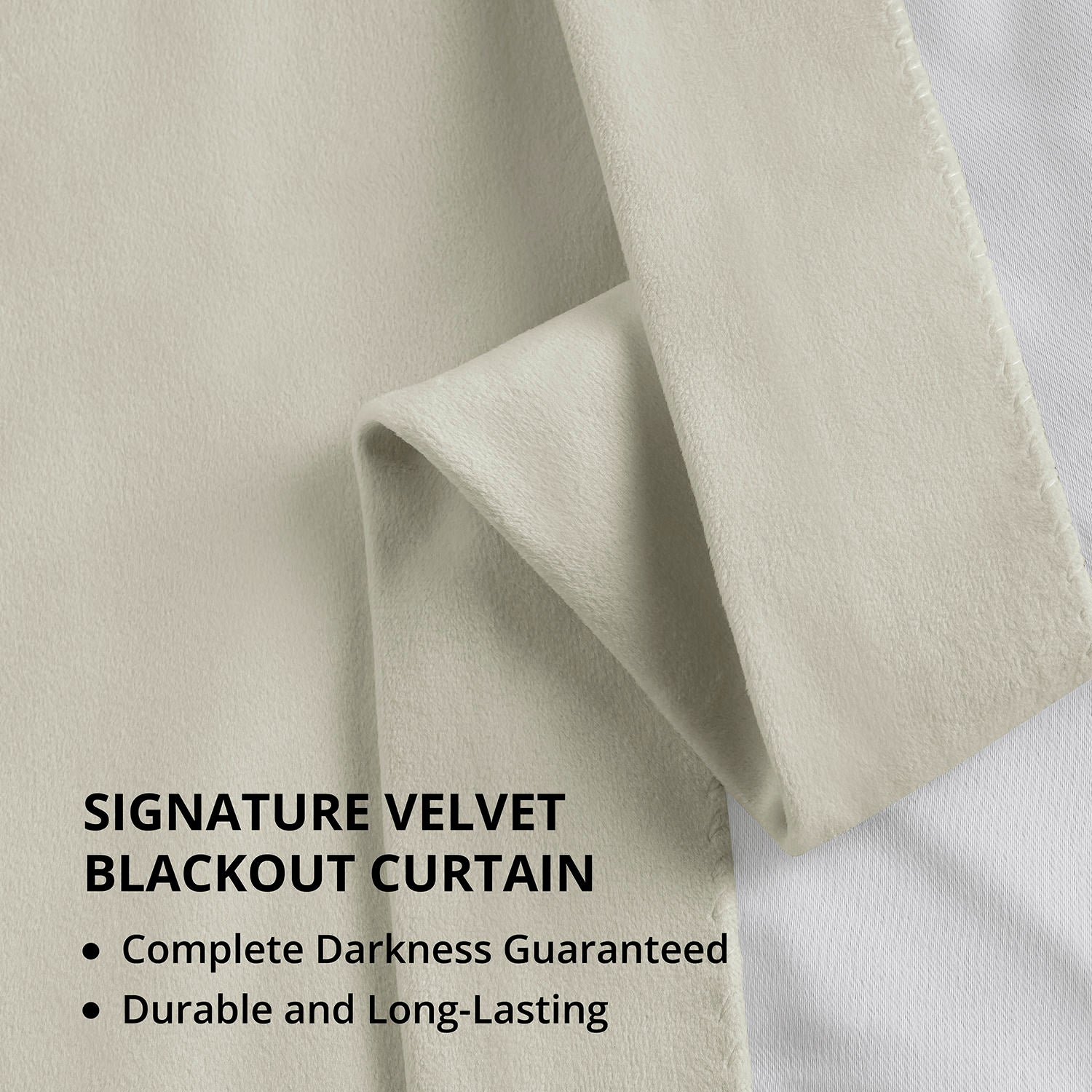 Premium Porcelain White French Pleat Blackout Curtains - Thermal Insulated Velvet Drapes for Living Room & Bedroom - Noise Reducing & Energy Efficient Window Treatments for Home Decor