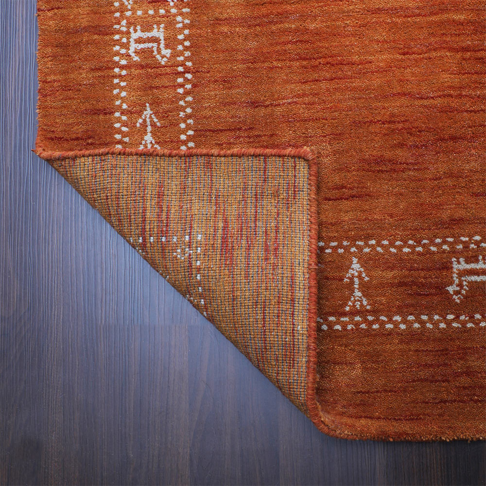 Premium Hand-Knotted Wool Rug for Living Room & Bedroom - Homs Soft & Durable Area Rug for Home Decor