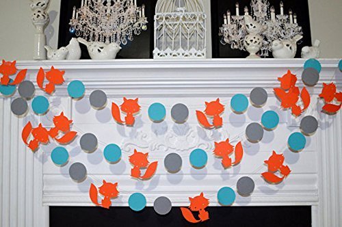 Gender Neutral Fox Baby Shower Banner - Woodland Theme Nursery Decorations, Fox Garland for Baby Showers & Gender Reveal Parties - Perfect for Rustic Nursery, Woodland Themed Events and Baby Room Decor