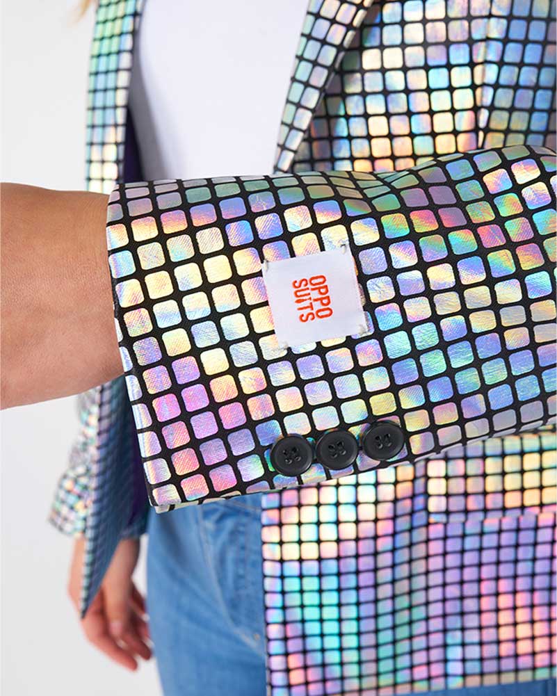 Vintage 70s Disco Baller Women's Jacket - Retro Sequined Party Blazer for Women - Perfect for Disco Themed Parties, Halloween Costumes & 70s Dance Events
