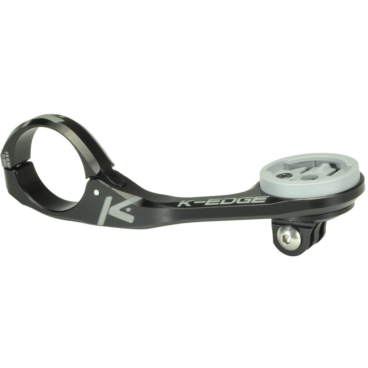 K-Edge Max XL 35.0mm Bicycle Computer Mount - Compatible with Wahoo GPS Bike Computers | Secure Cycling GPS Holder for Road & Mountain Bikes | Durable Black Bike Accessory for Cycling, Commuting & Outdoor Adventures